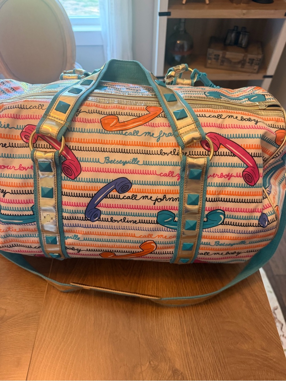 Betseyville by Betsey Johnson “Call Me” duffel bag - Picture 5 of 12